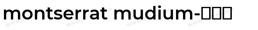montserrat mudium字体转换